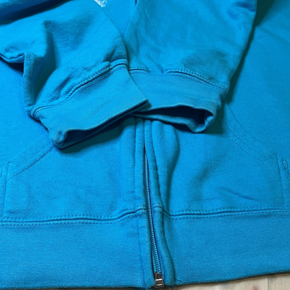 Sz Small Vtg DC Blue zip up hoodie - Picture 4 of 7